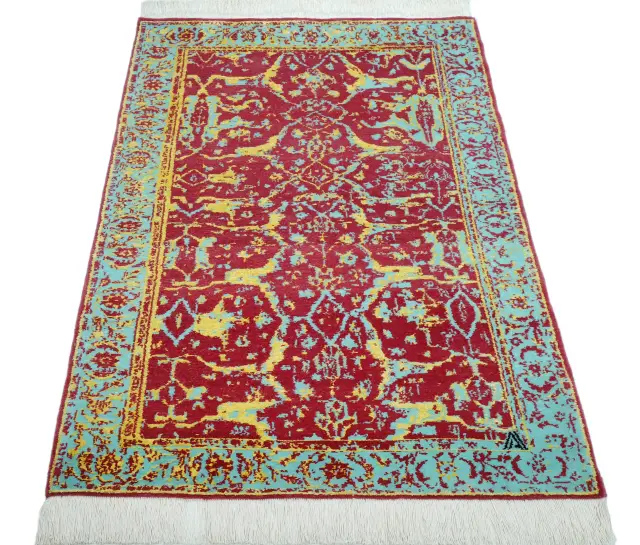 فرش دستباف کرک و ابریشم کد 2325686، کد 2325686