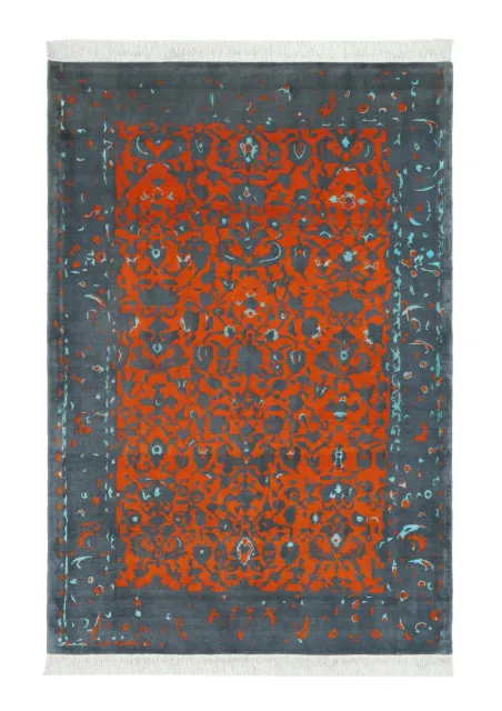 فرش دستباف کرک و ابریشم کد 2326136، کد 2326136