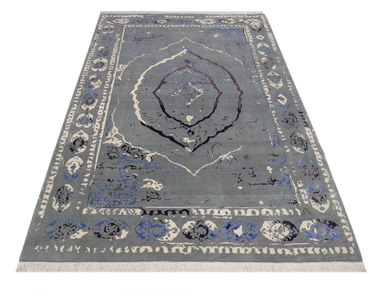 فرش دستباف کرک و ابریشم کد 2326406، کد 2326406