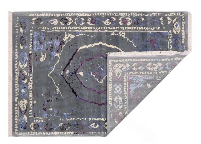 فرش دستباف کرک و ابریشم کد 2326409، کد 2326409