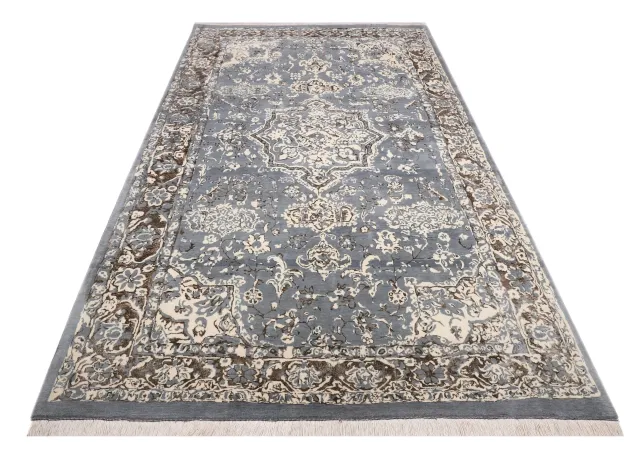 فرش دستباف کرک و ابریشم کد 2326413، کد 2326413
