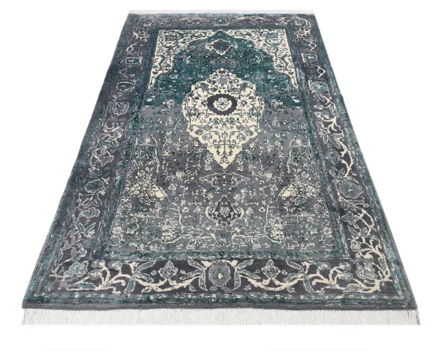 فرش دستباف کرک و ابریشم کد 2326534، کد 2326534