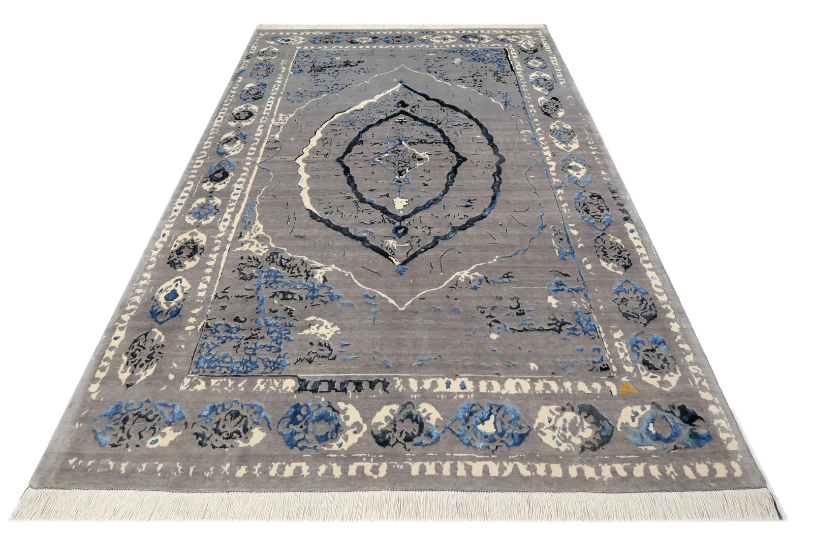 فرش دستباف کرک و ابریشم کد 2326614، کد 2326614