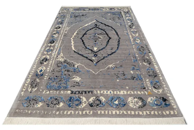 فرش دستباف کرک و ابریشم کد 2326614، کد 2326614