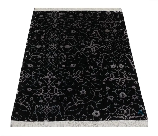 فرش دستباف کرک و ابریشم کد 2328979، کد 2328979