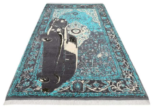 فرش دستباف کرک و ابریشم کد 2329327، کد 2329327