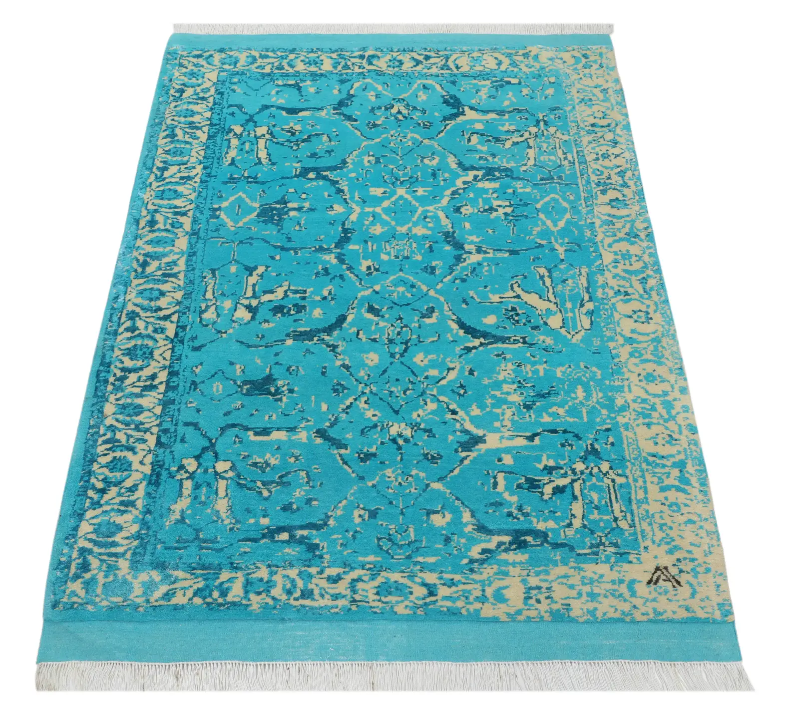 فرش دستباف کرک و ابریشم کد 2329333، کد 2329333
